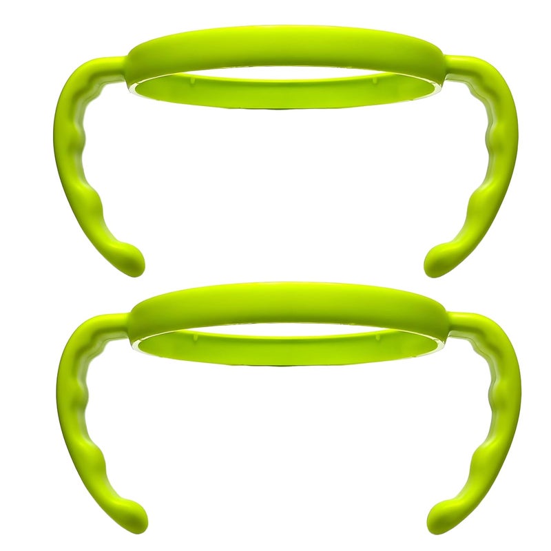 ROMIRUS Bottle Handles Grip Compatible for Comotomo Baby Feeding Bottle (2 Count, Green) - Image 1
